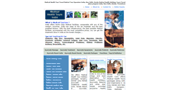 Desktop Screenshot of medicalhealthtoursindia.com