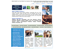 Tablet Screenshot of medicalhealthtoursindia.com